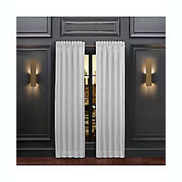 J. Queen New York™ Becco Rod Pocket Window Curtain Panels in White (Set of 2)