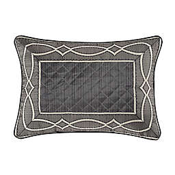 J. Queen New York Deco Oblong Throw Pillow in Charcoal