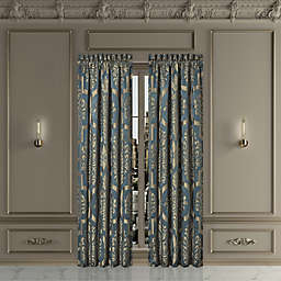 J. Queen New York Carina 84-Inch Window Curtain Panels in Azure (Set of 2)