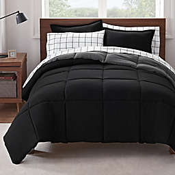Serta® Simply Clean™ 7-Piece Reversible King Bed in a Bag in Black/Grey