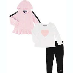 Calvin Klein Size 12M 3-Piece Jacket & Pants Set in Pink