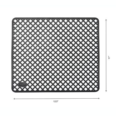 Simply Essential&trade; Small Sink Mat in Black. View a larger version of this product image.