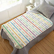 Watercolor Brights Personalized Quilted Blanket