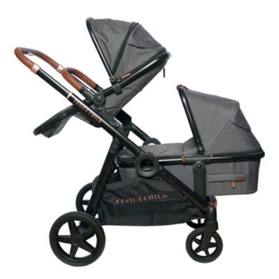 Double Stroller With Bassinet | Bed 