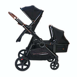 Venice Child® Maverick Stroller with Toddler Seat and Bassinet in Eclipse