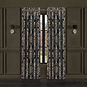 J. Queen New York Savoy 84-Inch Rod Pocket Window Curtain Panels in Pewter (Set of 2)