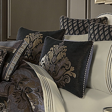 J. Queen New York&trade; Savoy 4-Piece Queen Comforter Set in Pewter. View a larger version of this product image.