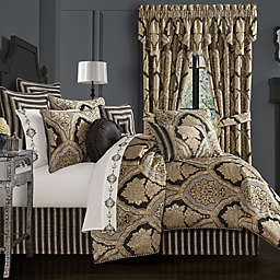 J. Queen New York Melina 4-Piece King Comforter Set in Black