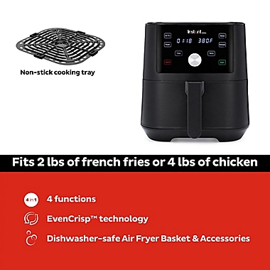 Instant&trade; Vortex&trade; 6-Quart 4-in-1 Air Fryer in Black. View a larger version of this product image.