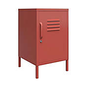 SystemBuild Mission District Metal Locker End Table in Terracotta