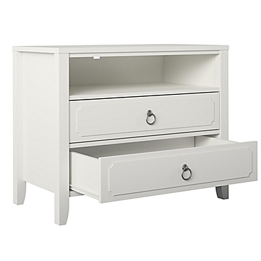 Novogratz&reg; Her Majesty 2-Drawer Nightstand in Soft White. View a larger version of this product image.