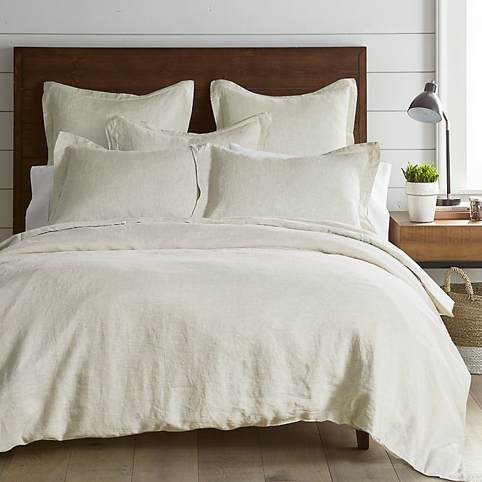 Alternate image 1 for Levtex Home Washed Linen Queen Duvet Cover in Natural