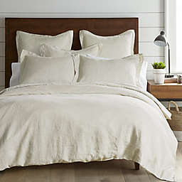 Levtex Home Washed Linen Twin/Twin XL Duvet Cover in White