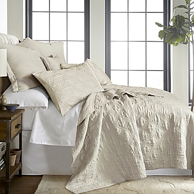 Levtex Home Washed Linen King Quilt in Natural. View a larger version of this product image.