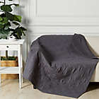 Alternate image 1 for Levtex Home Washed Linen Quilted Throw Blanket in Charcoal