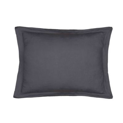Levtex Home Washed Linen King Pillow Sham in Coal