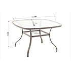 Alternate image 2 for Simply Essential&trade; NeverRust&reg; Outdoor Aluminum Dining Table in Grey