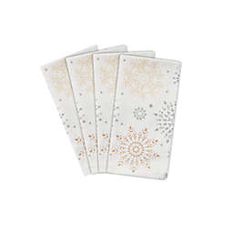 Bee & Willow™ Snowfall Christmas Napkins in Silver/Gold (Set of 4)