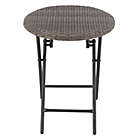 Alternate image 4 for Bee & Willow&trade; Barrington Wicker Folding Accent Table in Brown
