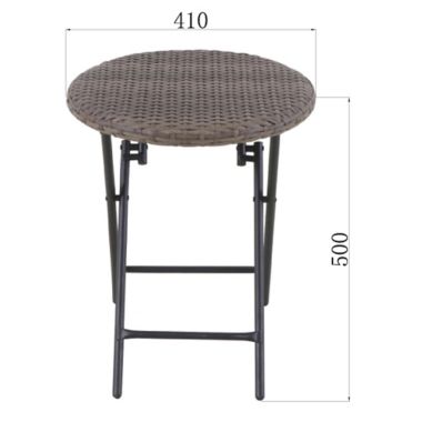 Bee & Willow&trade; Barrington Wicker Folding Accent Table in Brown. View a larger version of this product image.