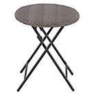 Alternate image 0 for Bee & Willow&trade; Barrington Wicker Folding Accent Table in Brown