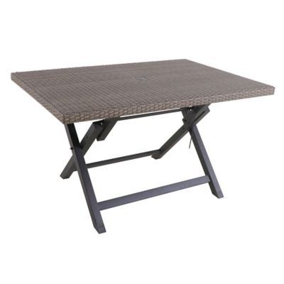Bee & Willow&trade; Barrington Wicker Folding Dining Table in Brown