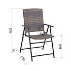 Alternate image 2 for Bee & Willow&trade; Barrington Folding Wicker Chair in Brown