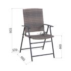 Alternate image 2 for Bee & Willow&trade; Barrington Folding Wicker Chair in Brown