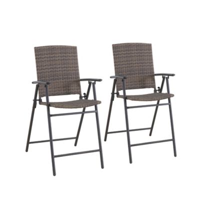 Bee & Willow&trade; Barrington Folding Balcony Chair in Brown (Set of 2)