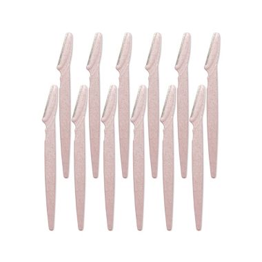 KITSCH 12-Count Eco-Friendly Eyebrow Razor Dermaplaner in Blush. View a larger version of this product image.