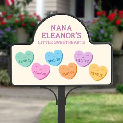Grandma&#39;s Sweethearts Personalized Magnetic Garden Sign