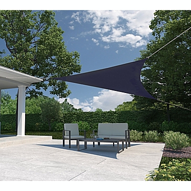 Coolaroo&reg; 12-Foot x 12-Foot Triangle Shade Sail in Navy Blue. View a larger version of this product image.