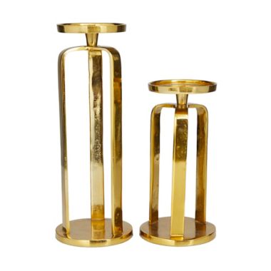 CosmoLiving Modern Metal Candle Holders (Set of 2). View a larger version of this product image.
