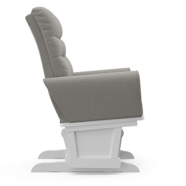 Storkcraft&reg; Harmony Glider with Ottoman in White/Grey. View a larger version of this product image.