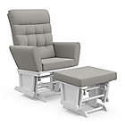Alternate image 0 for Storkcraft&reg; Harmony Glider with Ottoman in White/Grey