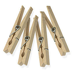 Honey-Can-Do® 200-Pack Wood Spring-Loaded Clothespins in Natural