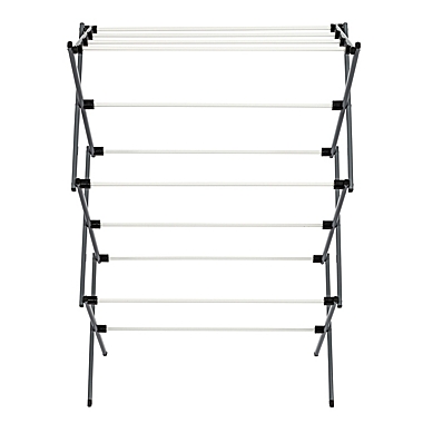 Honey-Can-Do&reg; 3-Tier Collapsible Drying Rack in Grey. View a larger version of this product image.
