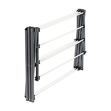 Honey-Can-Do&reg; 3-Tier Collapsible Drying Rack in Grey. View a larger version of this product image.