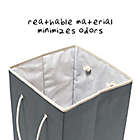 Alternate image 5 for Honey-Can-Do&reg; Large Resin Square Laundry Hamper in Grey