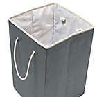 Alternate image 4 for Honey-Can-Do&reg; Large Resin Square Laundry Hamper in Grey