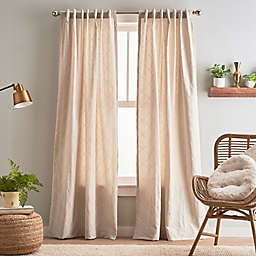 Peri Home Mallorca 108-Inch Light Filtering Curtain Panels in Linen (Set of 2)