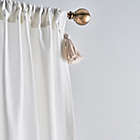 Alternate image 2 for Peri Home&reg; Chunky Tassel 95-Inch Light Filtering Curtain Panels in Linen (Set of 2)