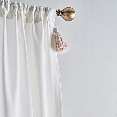 Peri Home&reg; Chunky Tassel 95-Inch Light Filtering Curtain Panels in Linen (Set of 2). View a larger version of this product image.