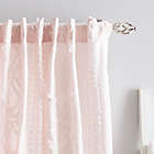 Alternate image 1 for Peri Home Cut Geo Rod 95-Inch Pocket Sheer Window Curtain Panels in Blush (Set of 2)