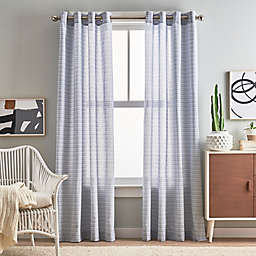 Peri Home Cargo Stripe Grommet Light Filtering Window Curtain Panels (Set of 2)