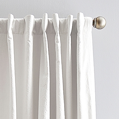 Peri Home Sanctuary 84-Inch Rod Pocket Room Darkening Curtain Panels in White (Set of 2). View a larger version of this product image.