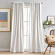 Peri Home Sanctuary 108-Inch Rod Pocket Room Darkening Curtain Panels in White (Set of 2)