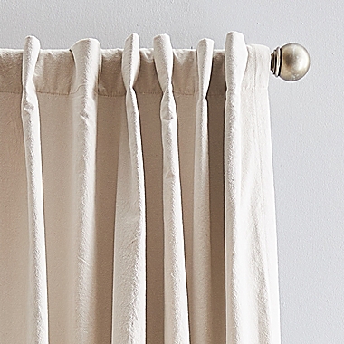 Peri Home Sanctuary 84-Inch Rod Pocket Room Darkening Curtain Panels in Linen (Set of 2). View a larger version of this product image.