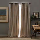 Alternate image 4 for Peri Home Sanctuary 84-Inch Rod Pocket Room Darkening Curtain Panels in Linen (Set of 2)