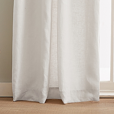 Peri Home&reg; 95-Inch Rod Pocket Light Filtering Window Curtain Panels in White (Set of 2). View a larger version of this product image.